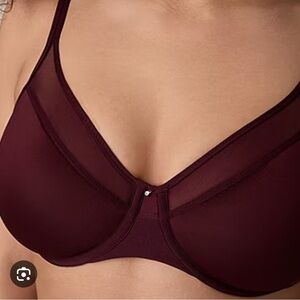 Bali Deep Burgundy Women's Bra Size 38D